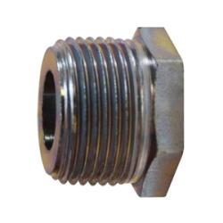 66507 Reducer Hex Bushing, 3/4 in MPT x 1/4 in FPT, Steel, Zinc - Plated - GetHydraulics.com