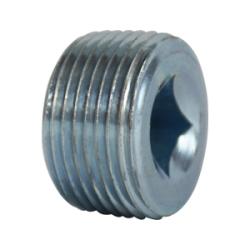 66634 Square Socket Countersunk Plug, 3/4 in MNPT, Steel, Zinc - Plated, 150 lb - GetHydraulics.com