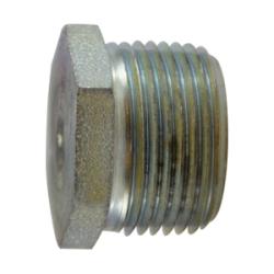 66772 Solid Hex Head Plug, 3/8 in MNPT, Steel, Zinc - Plated, 150 lb - GetHydraulics.com