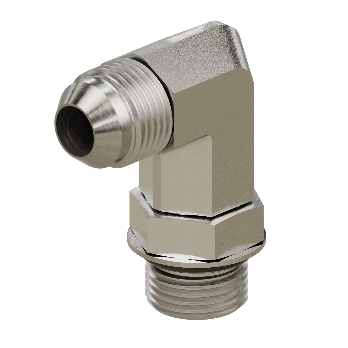 6801 - L - 04 - 04 JIC to O-Ring - Long Elbow 90 - GetHydraulics.com