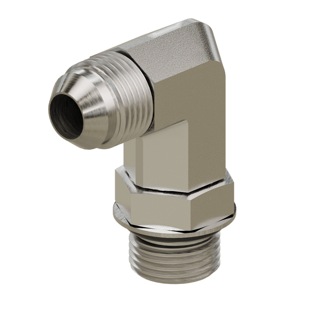6801 - L - 08 - 10 JIC to O-Ring - Long Elbow 90 - GetHydraulics.com