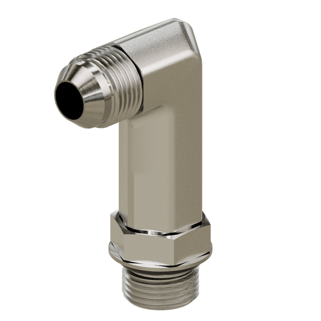 6801 - LL - 04 - 04 JIC to O-Ring - Extra Long Elbow 90 - GetHydraulics.com