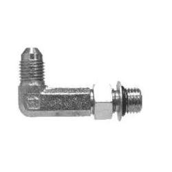 6801LLNWO108 Extra Extra Long 90 - deg Elbow, 5/8 - in Male JIC x 1/2 - in Male Adjustable O-Ring Boss - GetHydraulics.com