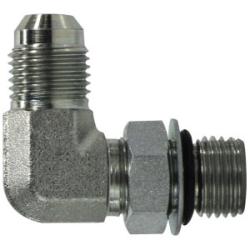 6801NWO2012 90 - deg Elbow, 1 - 1/4 in Male JIC x 3/4 in Male Adjustable ORB, Steel - GetHydraulics.com