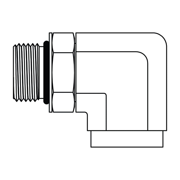 6805 - 06 - 04 O-Ring to Pipe Elbow 90 - GetHydraulics.com