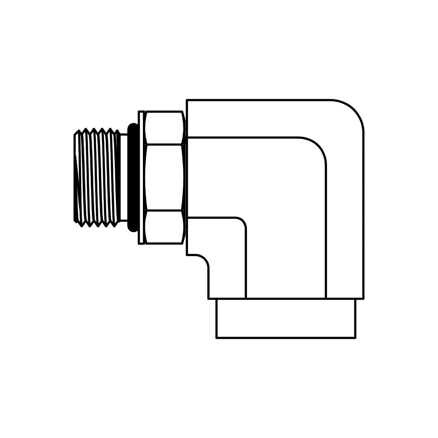 6815 - 06 - 04 O-Ring Adjustable Street Elbow 90 - GetHydraulics.com