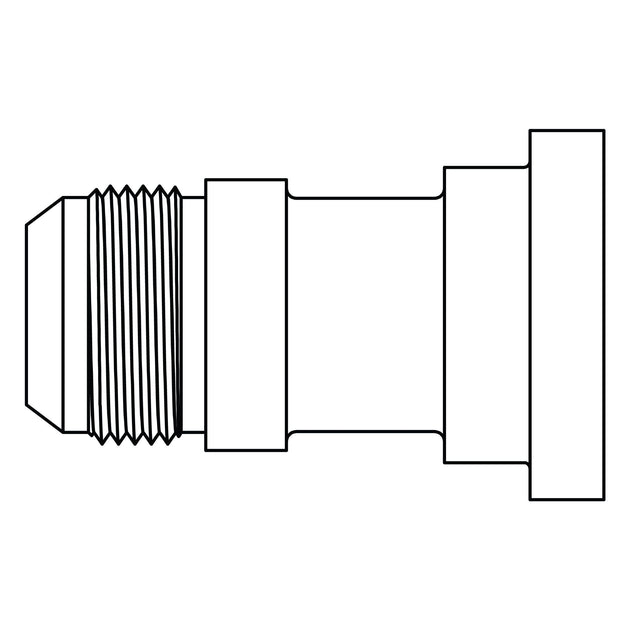 6842 - 32 - 32 JIC to NO BRAZE Flange - Code 62 - GetHydraulics.com