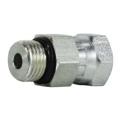 6900O812 Straight Swivel Adapter, 1/2 - in Male O-Ring Boss x 3/4 - in Female NPSM Swivel, Steel - GetHydraulics.com