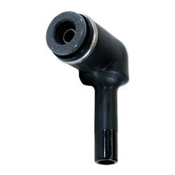 69P0404C Plug - In 90 - deg Elbow, 1/4 - in Push - to - Connect x 1/4 - in Plug - In Stem, Composite - GetHydraulics.com