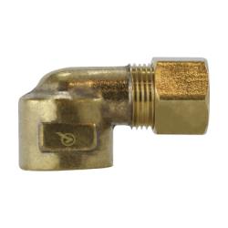 700070 - 1012 90 - deg Elbow, 5/8 - in Compression x 3/4 - in FNPTF, Lead - Free Brass - GetHydraulics.com
