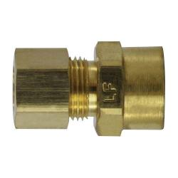 700086 - 0610 Sweat Adapter, 3/8 - in Compression x 5/8 - in Sweat, Lead - Free Brass - GetHydraulics.com