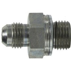 7005414 Connector, 1/4 in MJIC x M14 x 1.5 Male Metric, Steel - GetHydraulics.com