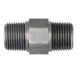 7030 - 06 - 06 Adapter, 3/8 - in Male NPT x 3/8 - in Male BSPT, Steel - GetHydraulics.com