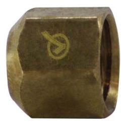 704040 - 05 Cap, 5/16 in 45 deg Female Flared, Brass - GetHydraulics.com
