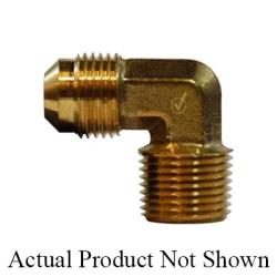 704049 - 0808 90 - deg Elbow, 1/2 - in SAE 45 - deg Male Flared x 1/2 - in MIP, Brass - GetHydraulics.com