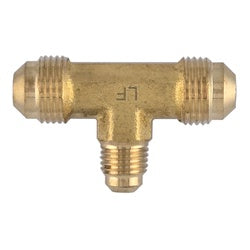 704059-060608 Reducing Branch Union Tee, 3/8-in Male Flared x 3/8-in Male Flared x 1/2-in Male Flared, Lead-Free Brass