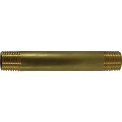 706113 - 0448 Long Nipple, 1/4 - in MPT x 1/4 - in MPT, 3 in, Brass - GetHydraulics.com