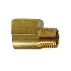 706116 - 02 Short Barstock 90 - deg Street Elbow, 1/8 - in FPT x 1/8 - in MPT, Brass - GetHydraulics.com