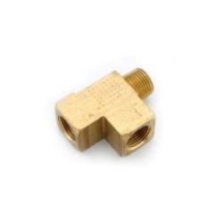 706127 - 02AOP Barstock Street Tee, 1/8 in FNPTF x 1/8 in MNPTF x 1/8 in FNPTF, Lead - Free Brass - GetHydraulics.com