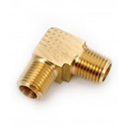 706130 - 06 90 - deg Barstock Elbow, 3/8 - in Male NPTF x 3/8 - in Male NPTF, Lead - Free Brass - GetHydraulics.com