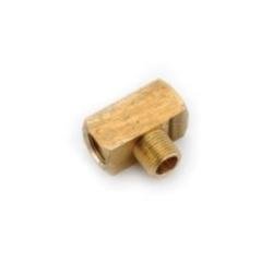 706131 - 08 Barstock Tee, 1/2 in FPT x 1/2 in MPT x 1/2 in FNPT, Brass - GetHydraulics.com