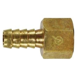 707002 - 0808 Rigid Adapter, 1/2 - in Hose Barbed x 1/2 - in FIP, Brass - GetHydraulics.com