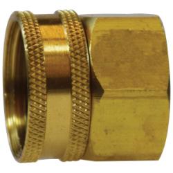 707401 - 1212 Swivel Adapter, 3/4 in FGH x 3/4 in FNPTF, Brass - GetHydraulics.com