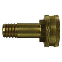 707420 - 1208 Swivel Adapter, 3/4 in FGH x 1/2 in MIP, Brass - GetHydraulics.com
