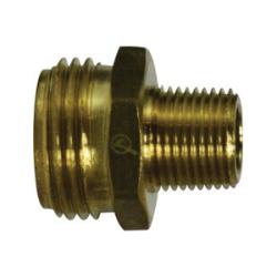 707478 - 1206 Rigid Adapter, 3/4 - in MGH x 3/8 - in Male NPTF, Brass - GetHydraulics.com