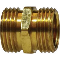 707486 - 1212 Rigid Adapter, 3/4 - in MGH x 3/4 - in MGH, Brass - GetHydraulics.com