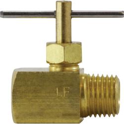 709135 - 04 Needle Valve, 1/4 in Nominal, MIP x FIP, Brass Body - GetHydraulics.com