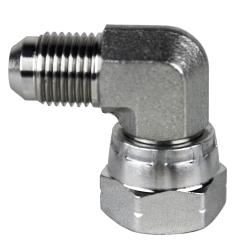 7204 - 16 - 16 Swivel Elbow, 1 - in Male JIC x 1 - in Female BSPP Swivel, Steel - GetHydraulics.com