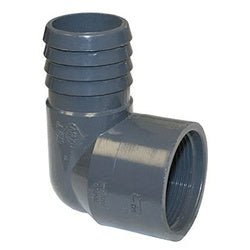 73680 Combination/Reducing Female Elbow, 1/2 - in Barb, 1/2 - in Female NPT, PVC - GetHydraulics.com
