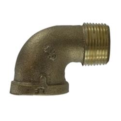 738116 - 12 90 deg Street Elbow, 3/4 in FPT x 3/4 in FPT, Bronze - GetHydraulics.com