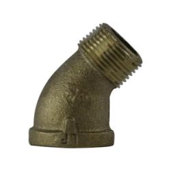 738124 - 08 45 deg Street Elbow, 1/2 in FPT x 1/2 in FPT, Bronze - GetHydraulics.com