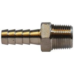 73955 Hose Nipple, 1 - in Hose Barb x 1 - in Male NPT, 304 Stainless Steel - GetHydraulics.com