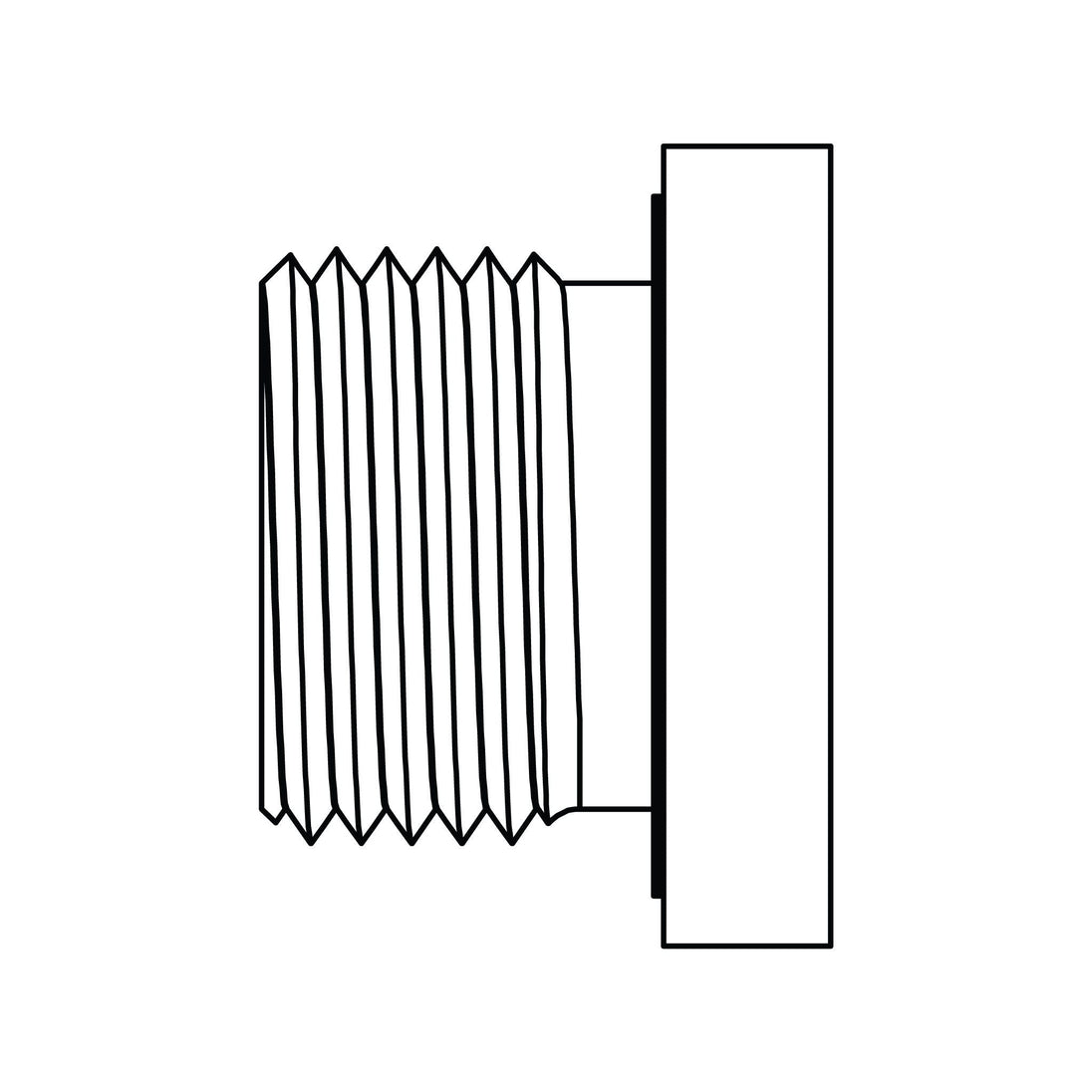 7408 - HHP - 42 Metric Hollow Hex Plug - GetHydraulics.com