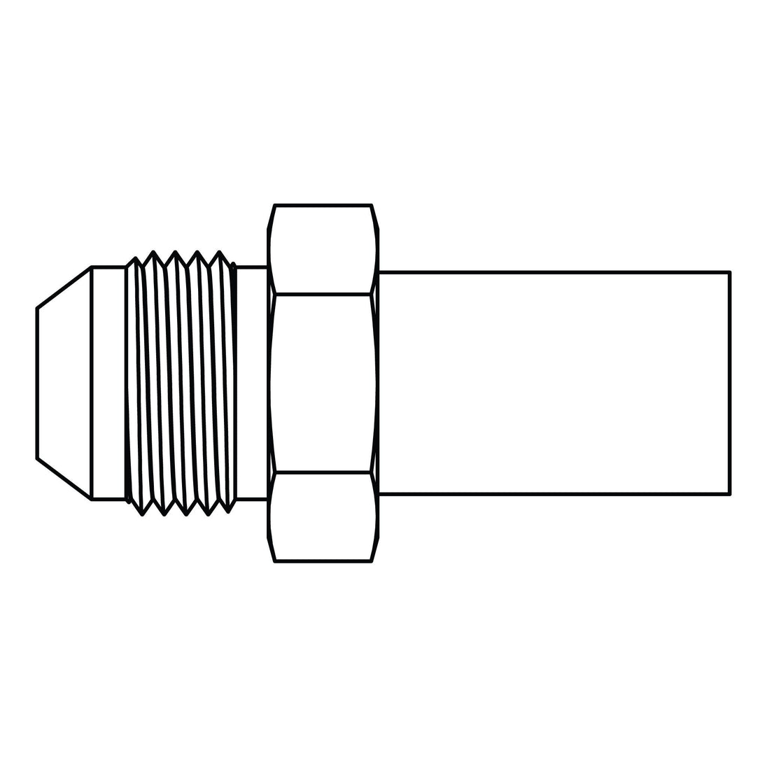 7625 - 12 - 18 JIC to Metric Standpipe - GetHydraulics.com