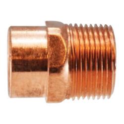 77305 Adapter, 3/8 in C x 1/4 in MPT, Copper - GetHydraulics.com