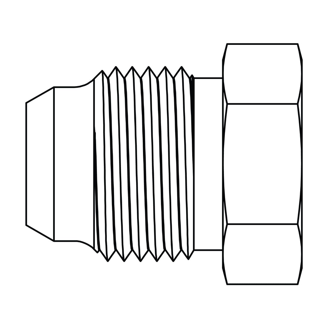 7862 - 30 Komatsu Plug (30 Seat Metric Thread) - GetHydraulics.com
