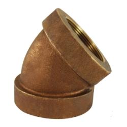 82100 - 12 Reducing Elbow, 3/4 in FPT x 3/4 in FPT, Bronze - GetHydraulics.com