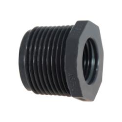 839041 Reducer Bushing, 1/4 in MPT x 3/8 in FPT, PVC, SCH 80 Schedule - GetHydraulics.com