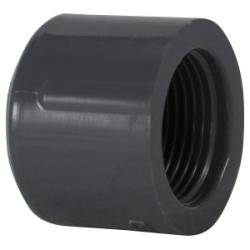 848012 Pipe Cap, 1 - 1/4 - in FPT, Sch80 PVC - GetHydraulics.com