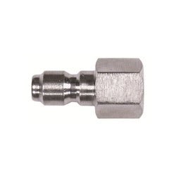 86046SS Quick Disconnect Straight Through Plug, 3/8 in, FPT - GetHydraulics.com