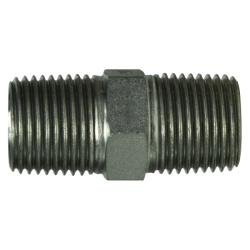 9000 - 06 - 06 Hex Nipple, 3/8 - in Male BSPT x 3/8 - in Male BSPT, Steel - GetHydraulics.com