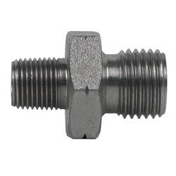 9020 - 08 - 12 Adapter, 1/2 - in Male BSPP x 3/4 - in Male BSPT, Steel - GetHydraulics.com