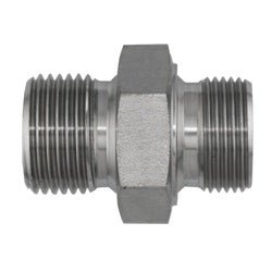 9025 - 08 - 20 Adapter, 1/2 - in Male BSPP x M20 Male Metric, Steel - GetHydraulics.com
