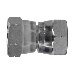 9044 - 06 - 06 Swivel Adapter, 3/8 - in Female BSPP Swivel x 3/8 - in Female BSPP Swivel, Steel - GetHydraulics.com