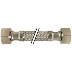 922436 Lavatory Connector, 36 - in L, Stainless Steel Braid, Heavy Duty Brass Inserts - GetHydraulics.com