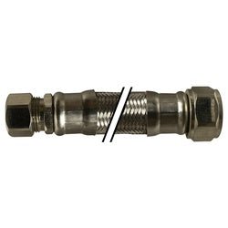 922918 Water Heater Connector, 18 in L, Stainless Steel - GetHydraulics.com